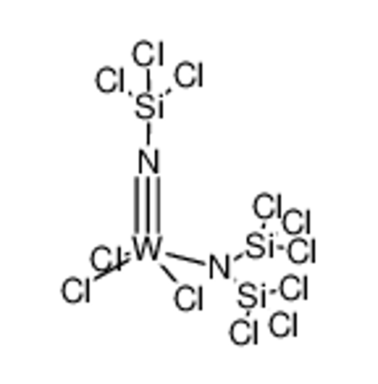 Picture of (bis(trichlorosilyl)amino)((trichlorosilyl)-l<sup>4</sup>-azanylidyne)tungsten(VII) chloride