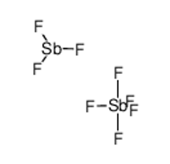 Picture of pentafluoro-l<sup>5</sup>-stibane compound with trifluorostibane (1:1)