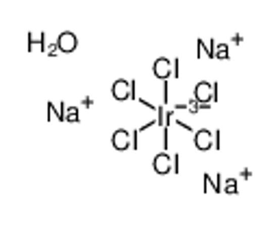 Picture of trisodium,hexachloroiridium(3-),hydrate