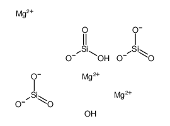 Picture of trimagnesium,dioxido(oxo)silane,hydroxy-oxido-oxosilane
