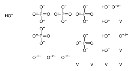 Picture of oxygen(2-),vanadium,pentahydroxide,pentaphosphate