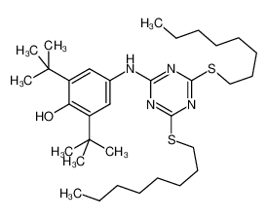 Picture of 4-((4,6-Bis(octylthio)-1,3,5-triazin-2-yl)amino)-2,6-di-tert-butylphenol