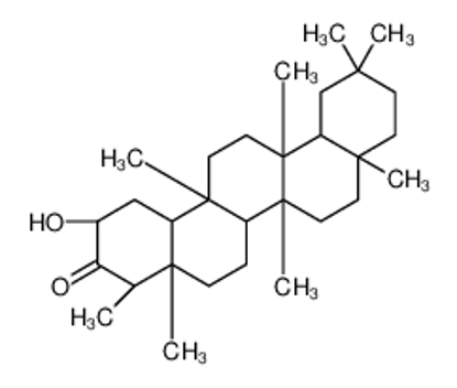 Imagem de (2R,4R,4aS,6aS,6bR,8aR,12aR,12bS,14aS,14bS)-2-Hydroxy-4,4a,6b,8a, 11,11,12b,14a-octamethylicosahydro-3(2H)-picenone