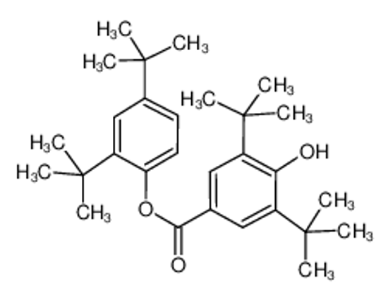 Imagem de 2,4-Di-tert-butylphenyl 3,5-di-tert-butyl-4-hydroxybenzoate