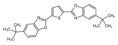 Изображение 2,2'-(2,5-Thienediyl)bis[5-(2-methyl-2-propanyl)-1,3-benzoxazole]