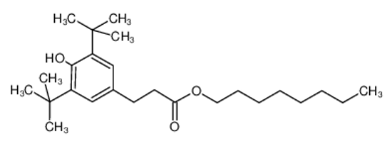 Picture of Octyl-3,5-di-tert-butyl-4-hydroxy-hydrocinnamate