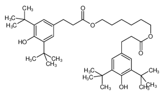 Picture of 6-[3-(3,5-ditert-butyl-4-hydroxyphenyl)propanoyloxy]hexyl 3-(3,5-ditert-butyl-4-hydroxyphenyl)propanoate