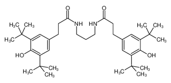 Picture of 3-(3,5-ditert-butyl-4-hydroxyphenyl)-N-[3-[3-(3,5-ditert-butyl-4-hydroxyphenyl)propanoylamino]propyl]propanamide