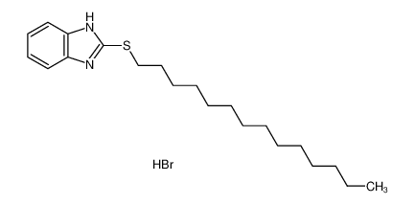 Imagem de 2-tetradecylsulfanyl-1H-benzimidazole,hydrobromide