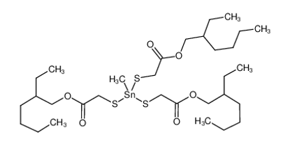 Picture of 2-ethylhexyl 2-[bis[[2-(2-ethylhexoxy)-2-oxoethyl]sulfanyl]-methylstannyl]sulfanylacetate
