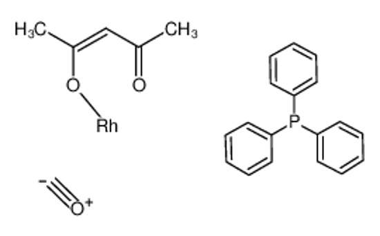 Picture of carbon monoxide,(Z)-4-oxopent-2-en-2-olate,rhodium,triphenylphosphane