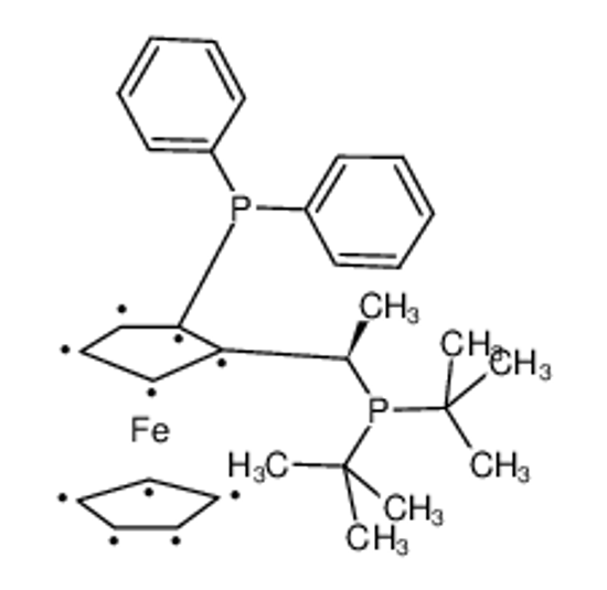Picture of (R)-1-[(S)-2-(Diphenylphosphino)ferrocenyl]ethyldi-tert-butylphosphine