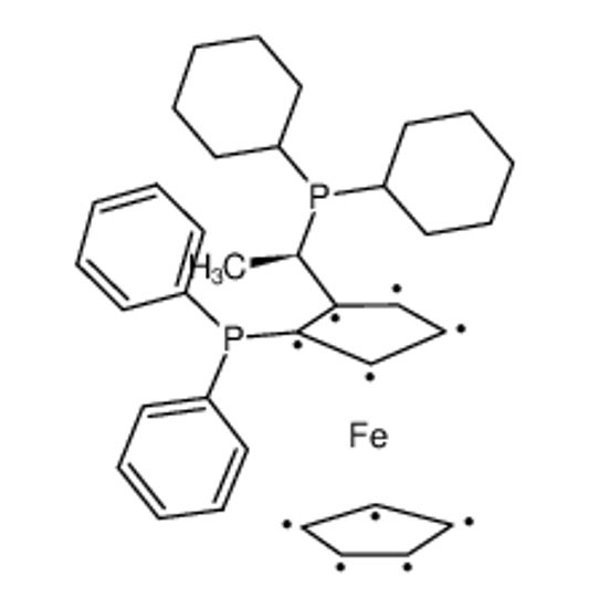 Imagem de (R)-(-)-1-[(S)-2-Diphenylphosphino)ferrocenyl]ethyldicyclohexylphosphine