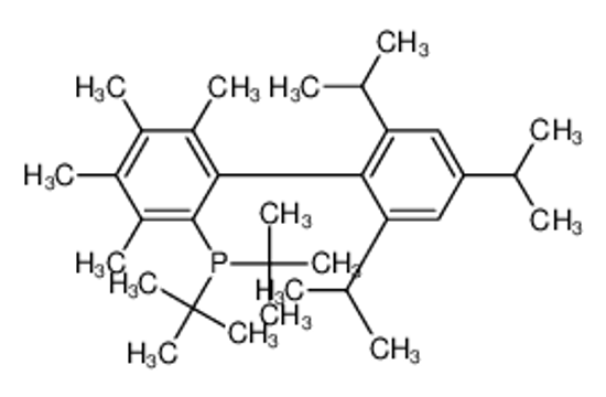 Picture of ditert-butyl-[2,3,4,5-tetramethyl-6-[2,4,6-tri(propan-2-yl)phenyl]phenyl]phosphane