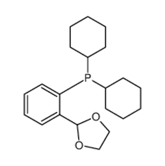 Picture of dicyclohexyl-[2-(1,3-dioxolan-2-yl)phenyl]phosphane