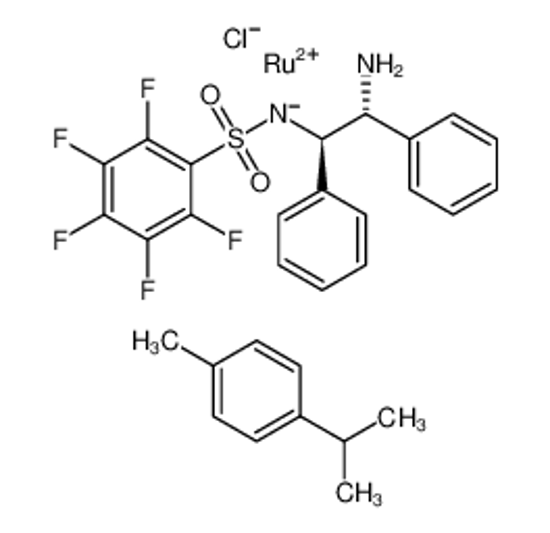 Picture of [(R,R)-N-(2-Amino-1,2-diphenylethyl)pentafluorobenzenesulfonamide]chloro(p-cymene)ruthenium(II)