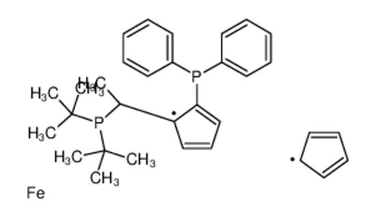 Imagem de 1,2,3,4,5-Cyclopentanepentayl, compd. with 1-[(1S)-1-[bis(1,1-dim ethylethyl)phosphino]ethyl]-2-(diphenylphosphino)-1,2,3,4,5-cyclo pentanepentayl, iron salt (1:1:1)