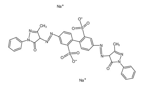 Picture of disodium,5-[(3-methyl-5-oxo-1-phenyl-4H-pyrazol-4-yl)diazenyl]-2-[4-[(3-methyl-5-oxo-1-phenyl-4H-pyrazol-4-yl)diazenyl]-2-sulfonatophenyl]benzenesulfonate