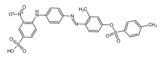 Picture of sodium,4-[3-[[2-methyl-4-(4-methylphenyl)sulfonyloxyphenyl]diazenyl]anilino]-3-nitrobenzenesulfonate