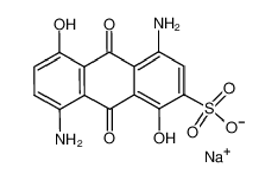 Imagem de sodium,4,8-diamino-1,5-dihydroxy-9,10-dioxoanthracene-2-sulfonate