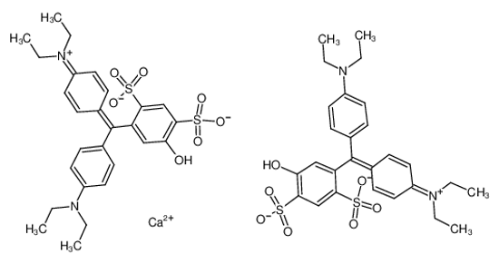 Picture of calcium,4-[[4-(diethylamino)phenyl]-(4-diethylazaniumylidenecyclohexa-2,5-dien-1-ylidene)methyl]-6-hydroxybenzene-1,3-disulfonate