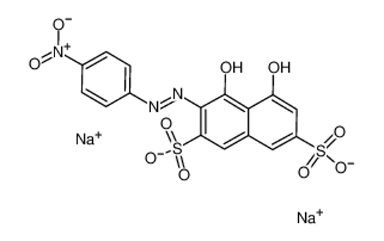 Picture of disodium,(3E)-5-hydroxy-3-[(4-nitrophenyl)hydrazinylidene]-4-oxonaphthalene-2,7-disulfonate