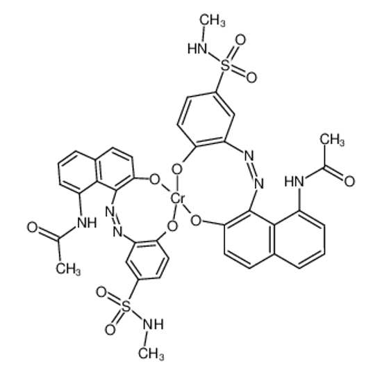 Picture of 8-acetamido-1-[[5-(methylsulfamoyl)-2-oxidophenyl]diazenyl]naphthalen-2-olate,chromium(3+),hydron