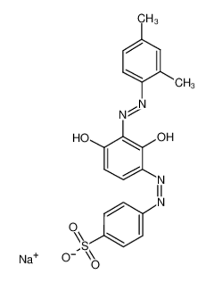Picture of sodium,4-[(2Z)-2-[(5E)-5-[(2,4-dimethylphenyl)hydrazinylidene]-4,6-dioxocyclohex-2-en-1-ylidene]hydrazinyl]benzenesulfonate
