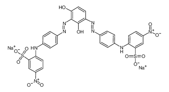 Изображение disodium,5-nitro-2-[4-[(2E)-2-[(5E)-5-[[4-(4-nitro-2-sulfonatoanilino)phenyl]hydrazinylidene]-4,6-dioxocyclohex-2-en-1-ylidene]hydrazinyl]anilino]benzenesulfonate