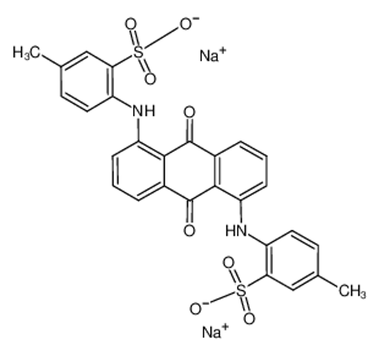 Изображение disodium,5-methyl-2-[[5-(4-methyl-2-sulfonatoanilino)-9,10-dioxoanthracen-1-yl]amino]benzenesulfonate