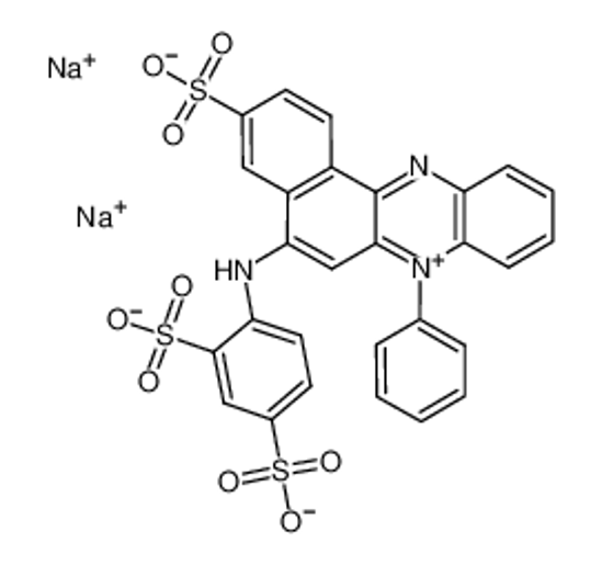 Изображение disodium,4-[(7-phenyl-3-sulfonatobenzo[a]phenazin-7-ium-5-yl)amino]benzene-1,3-disulfonate