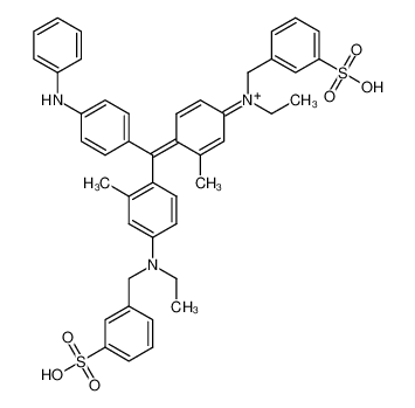 Picture of [(4Z)-4-[(4-anilinophenyl)-[4-[ethyl-[(3-sulfophenyl)methyl]amino]-2-methylphenyl]methylidene]-3-methylcyclohexa-2,5-dien-1-ylidene]-ethyl-[(3-sulfophenyl)methyl]azanium