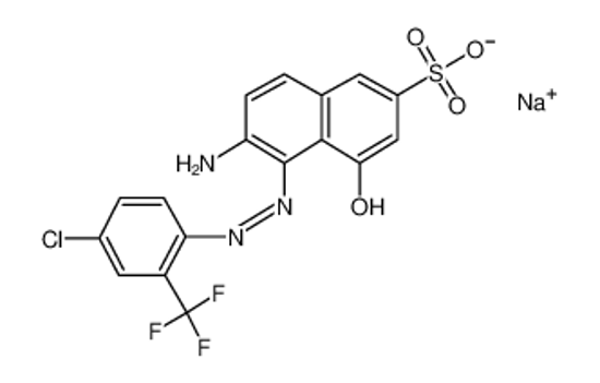 Picture of sodium,5-[2-[4-chloro-2-(trifluoromethyl)phenyl]hydrazinyl]-6-imino-4-oxonaphthalene-2-sulfonate
