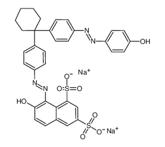 Изображение disodium,(8Z)-7-oxo-8-[[4-[1-[4-[2-(4-oxocyclohexa-2,5-dien-1-ylidene)hydrazinyl]phenyl]cyclohexyl]phenyl]hydrazinylidene]naphthalene-1,3-disulfonate