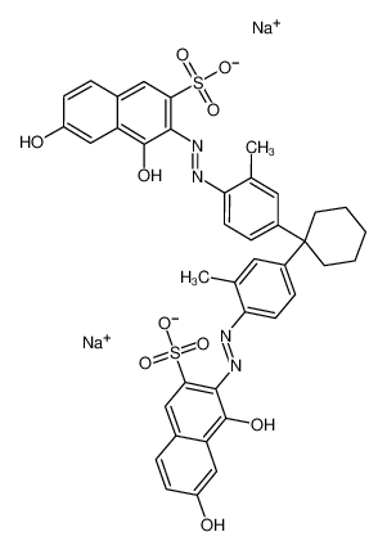 Imagem de disodium,3-[2-[4-[1-[4-[2-(1,7-dioxo-3-sulfonatonaphthalen-2-yl)hydrazinyl]-3-methylphenyl]cyclohexyl]-2-methylphenyl]hydrazinyl]-4,6-dioxonaphthalene-2-sulfonate