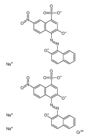 Picture of Chromium(3+) sodium 7-nitro-3-oxido-4-[(2-oxido-1-naphthyl)diazen yl]-1-naphthalenesulfonate (1:3:2)