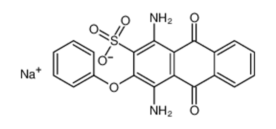Picture of sodium,1,4-diamino-9,10-dioxo-3-phenoxyanthracene-2-sulfonate