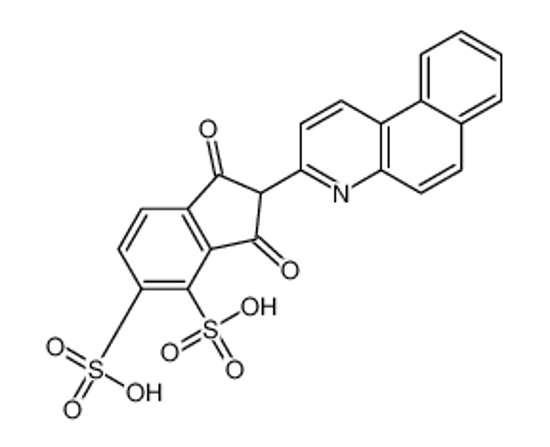 Picture of 2-benzo[f]quinolin-3-yl-1,3-dioxoindene-4,5-disulfonic acid