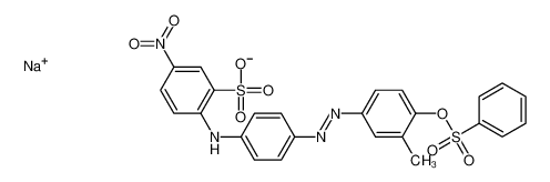 Picture of sodium,2-[4-[[4-(benzenesulfonyloxy)-3-methylphenyl]diazenyl]anilino]-5-nitrobenzenesulfonate