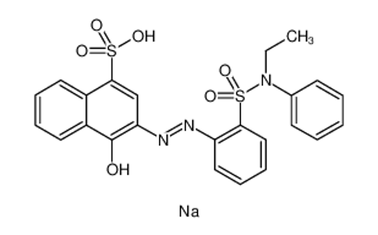 Picture of 1-Naphthalenesulfonic acid, 3-[2-[2-[(ethylphenylamino)sulfonyl]phenyl]diazenyl]-4-hydroxy-, sodium salt ()