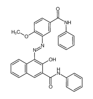 Picture of (4Z)-4-[[2-methoxy-5-(phenylcarbamoyl)phenyl]hydrazinylidene]-3-oxo-N-phenylnaphthalene-2-carboxamide