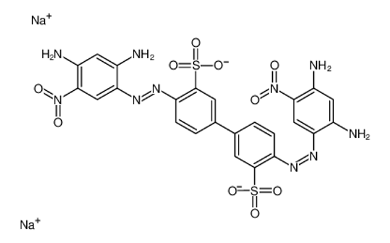 Изображение disodium 2-(2,4-diamino-5-nitro-phenyl)azo-5-[4-(2,4-diamino-5-ni tro-phenyl)azo-3-sulfonato-phenyl]benzenesulfonate