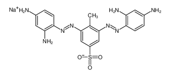 Picture of sodium,3,5-bis[(2,4-diaminophenyl)diazenyl]-4-methylbenzenesulfonate