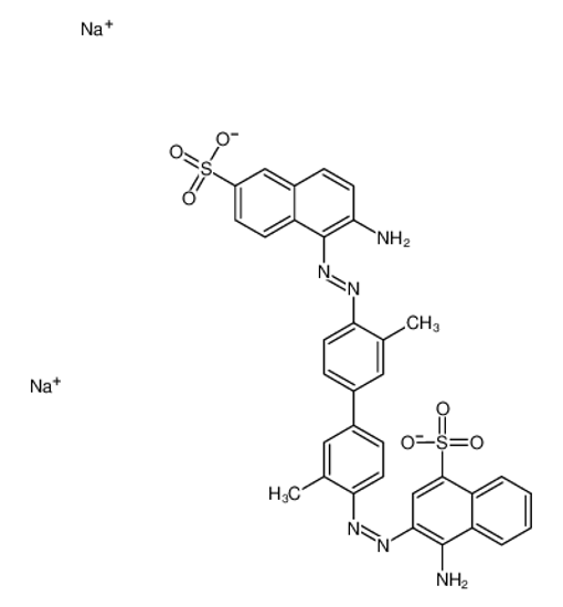 Imagem de disodium,4-amino-3-[[4-[4-[(2-amino-6-sulfonatonaphthalen-1-yl)diazenyl]-3-methylphenyl]-2-methylphenyl]diazenyl]naphthalene-1-sulfonate