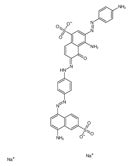 Imagem de disodium,(6E)-4-amino-3-[(4-aminophenyl)diazenyl]-6-[[4-[(4-amino-6-sulfonatonaphthalen-1-yl)diazenyl]phenyl]hydrazinylidene]-5-oxonaphthalene-1-sulfonate