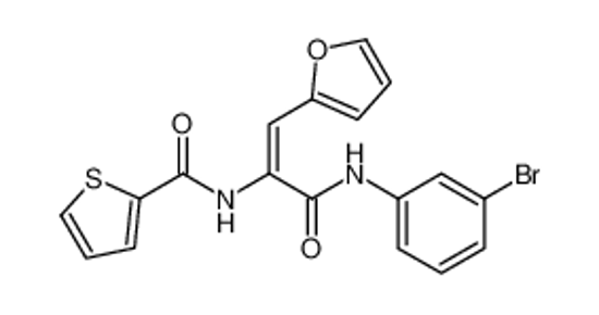 Picture of N-[3-(3-bromoanilino)-1-(furan-2-yl)-3-oxoprop-1-en-2-yl]thiophene-2-carboxamide