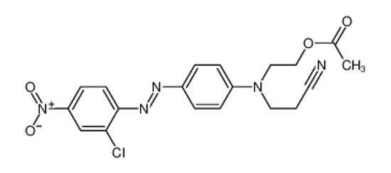 Picture of 2-[4-[(2-chloro-4-nitrophenyl)diazenyl]-N-(2-cyanoethyl)anilino]ethyl acetate