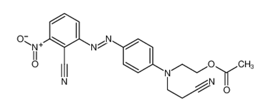 Picture of 2-[N-(2-cyanoethyl)-4-[(2-cyano-4-nitrophenyl)diazenyl]anilino]ethyl acetate