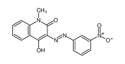 Изображение (3Z)-1-methyl-3-[(3-nitrophenyl)hydrazinylidene]quinoline-2,4-dione