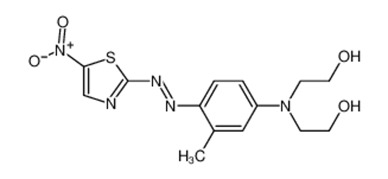 Picture of 2-[N-(2-hydroxyethyl)-3-methyl-4-[(5-nitro-1,3-thiazol-2-yl)diazenyl]anilino]ethanol